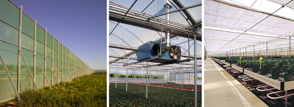 Technological equipment for greenhouses